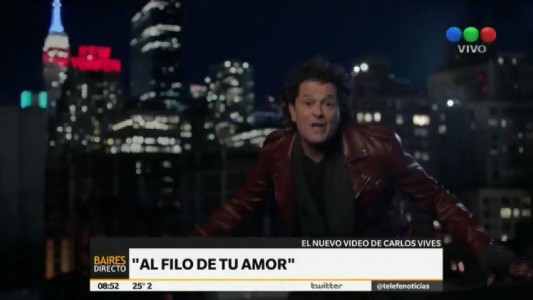 Carlos Vives estrenó video de "Al filo de tu amor"
