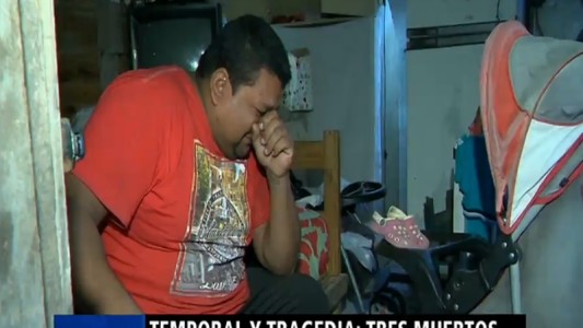 Una mujer y sus dos hijas murieron al caer un árbol en medio del temporal en Pilar