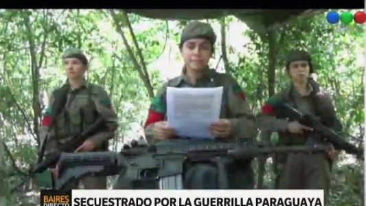 Difundieron un video de un secuestrado por la guerrilla paraguaya