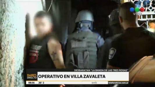 Operativo en Villa Zavaleta