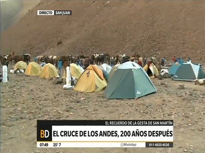 Segunda jornada del cruce de los Andes