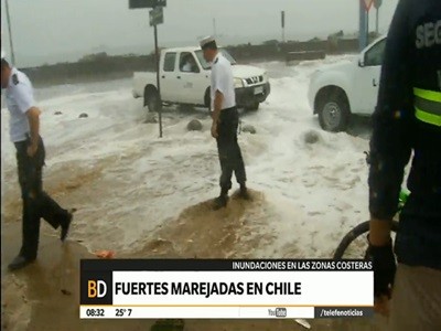 Fuertes marejadas en Chile