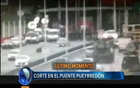 Corte parcial en el Puente Pueyrredón