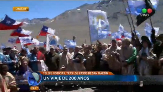 Cruce de los Andes: acto bilateral en la frontera