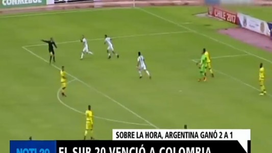 Sub 20: Argentina le ganó a Colombia
