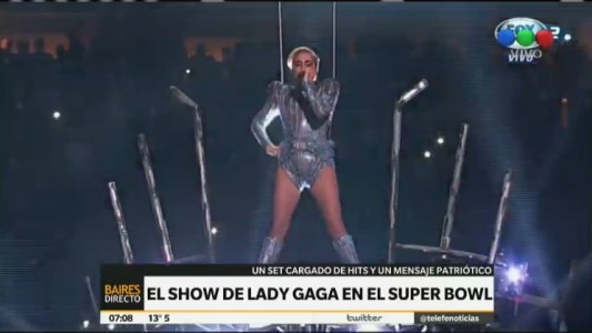 Lady Gaga dio un espectacular show en el SuperBowl