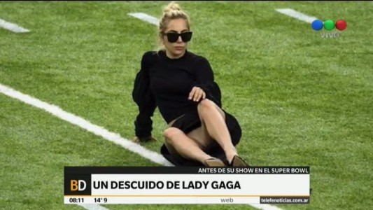 Polémico "descuido" de Lady Gaga en la previa del SuperBowl
