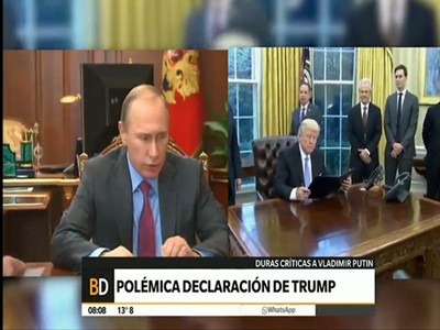 Polémica respuesta de Trump sobre Putin a quien un periodista llamó "asesino"