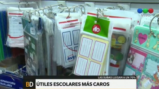 Los útiles y uniformes escolares, más caros