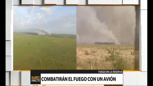 Combatirán vía aérea el incendio en la Reserva Natural de Punta Lara