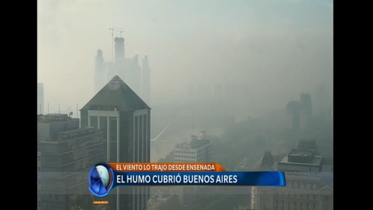 El humo cubrió Buenos Aires
