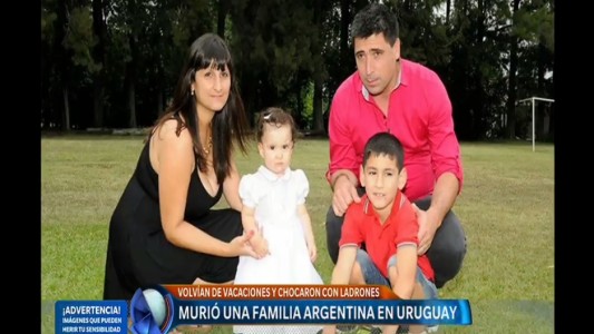 Identificaron a la familia que murió en un choque con ladrones en Uruguay