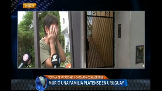 El dolor de los vecinos de la familia platense que murió en Uruguay