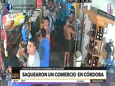 Saqueo "no violento" en un comercio de Córdoba
