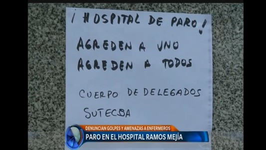 Paro en el Hospital Ramos Mejía por agresión a los enfermeros