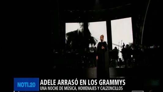 Adele arrasó en los Grammys