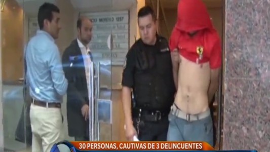 Rehenes en pleno centro