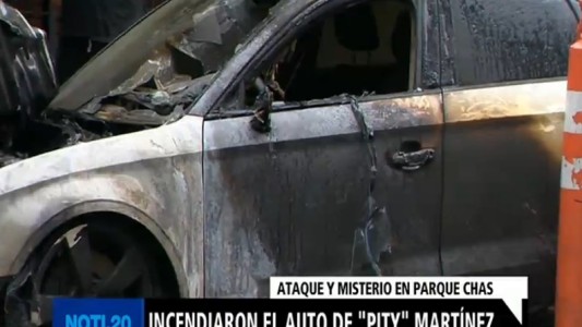 Incendiaron el auto de "Pity" Martínez