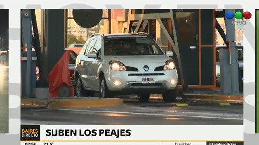 El aumento en los peajes rige a partir de hoy