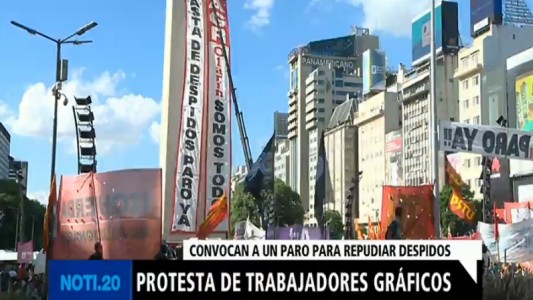 Nueva protesta de trabajadores gráficos