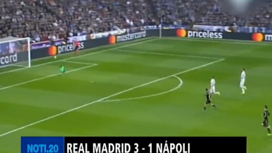 Real Madrid venció 3 a 1 a Nápoli
