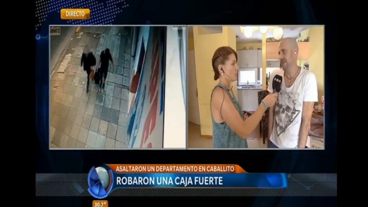 Robaron la caja fuerte de un departamento en Caballito