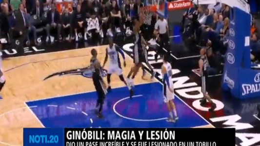 Ginóbili: magia y lesión