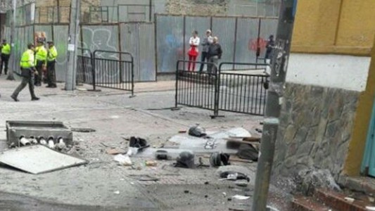 Explosión en el centro de Bogotá