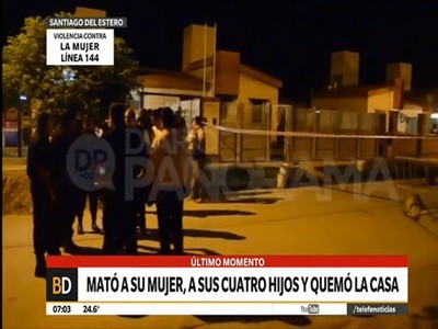 Quíntuple crimen en Santiago del Estero