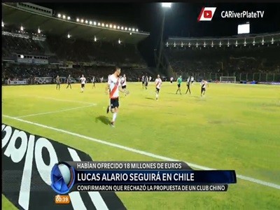 Lucas Alario no se va a China