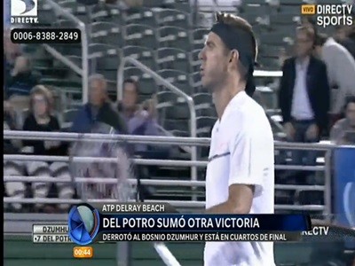 Del Potro ganó en Delray Beach y está en cuartos de final