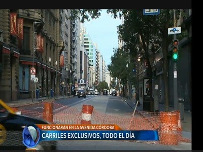 Carriles exclusivos en Avenida Córdoba