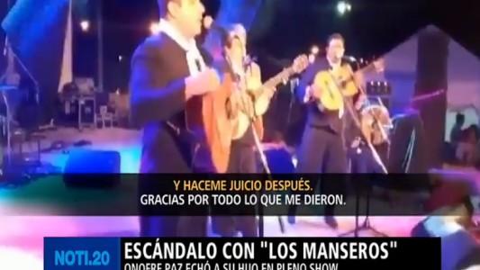 Escándalo: Folclorista echa del escenario a su propio hijo con todo tipo de insultos
