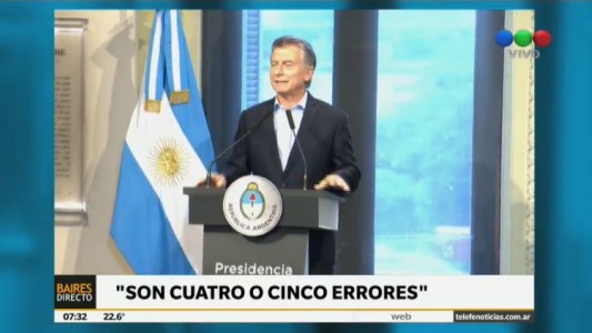 Mauricio Macri: "Son cuatro o cinco dentro de miles de decisiones"
