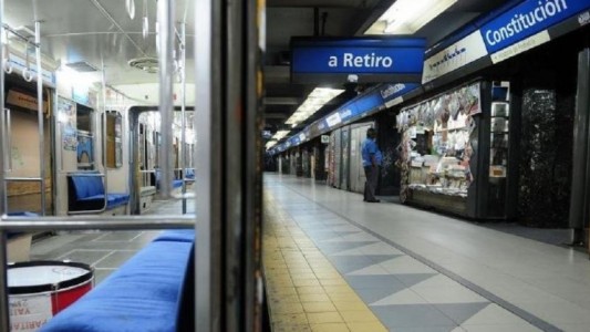 Anuncian un paro en la línea C de subte para este miércoles