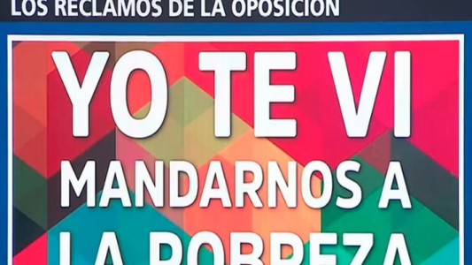 ¿Qué decían los carteles de la oposición?
