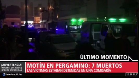 Pergamino: murieron 7 presos al incendiarse una comisaría