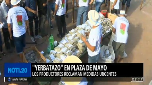 El "yerbatazo" en Plaza de Mayo se extenderá al viernes