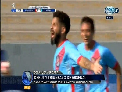 Arsenal se trajo un gran triunfo de Perú