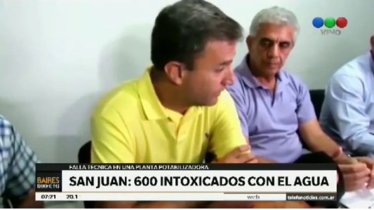 Más de 600 intoxicados por agua contaminada en San Juan