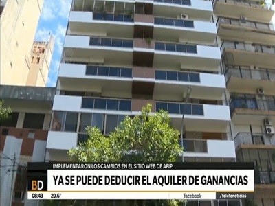 Ya se pueden deducir alquileres de Ganancias
