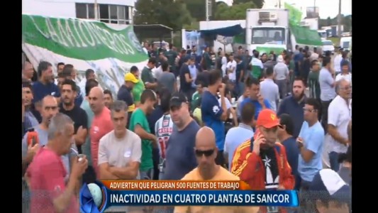 Inactividad en cuatro plantas de Sancor