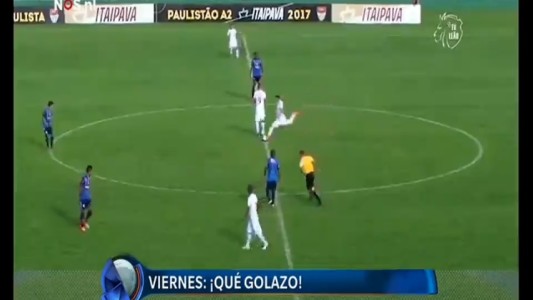 Desde mitad de cancha, el golazo del viernes