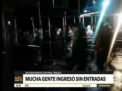 Mucha gente ingresó sin entradas