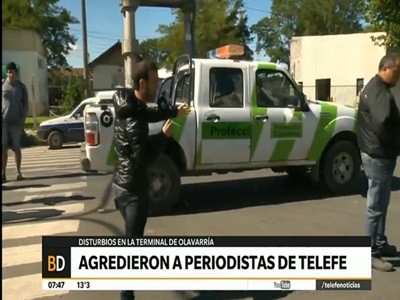 Agredieron a periodistas de Telefe Noticias