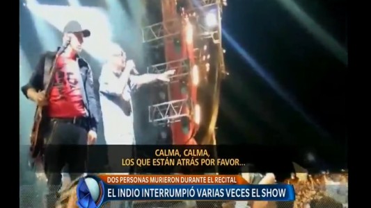 El pedido desesperado del Indio en medio del caos: "Córranse dos metros que los de adelante no pueden respirar"