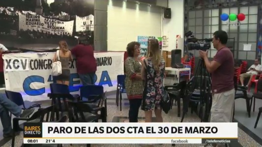 La CTA anunció un paro con movilización para el 30 de marzo