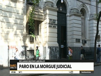 Paro en la morgue judicial