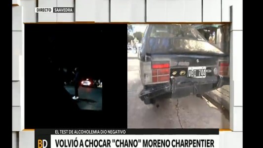 Volvió a chocar "Chano" Charpentier