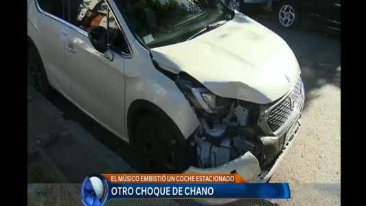 Así quedó el auto de "Chano" tras un nuevo choque